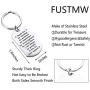 FUSTMW Thank You Gift Appreciation Gift Thank You for Guidance Keychain Nurse Teacher Gift Coach Leaders Gift I Will Always be Grateful to You for Your Support