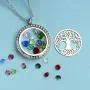 AZNECK Tree of Life Floating Charm Living Memory Lockets Pendant Necklace Stainless Steel Toughened Glass Gifts for Mom Family AZNECK Tree of Life Floating Charm Living Memory Lockets Pendant Necklace Stainless Steel Toughened Glass Gifts for Mom Family