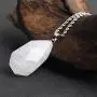 Natural Gemstone Pendant Necklace Healing Crystal Quartz Reiki Chakra Gem Stones 18 Inch Jewelry Women Girls Men Birthday Gifts 24 Stainless Steel Chain