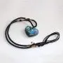 YGLINE Labradorite Healing Crystal Pendants,Natural Crystal Quartz Necklace 6 Faceted Chakra Crystal Wand Stone
