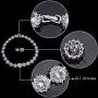 EVER FAITH Elegant Star Round Prong CZ Birthstone Necklace Earrings Set EVER FAITH Elegant Star Round Prong CZ Birthstone Necklace Earrings Set