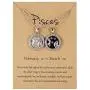 BELLA-Bee 2PC/Set 12 Constellation Pendant Necklace Coin Pendant Astrology Constellation Horoscope Zodiac Necklace with Message Card for Women Girls Jewelry BELLA-Bee 2PC/Set 12 Constellation Pendant Necklace Coin Pendant Astrology Constellation Horoscope Zodiac Necklace with Message Card for Women Girls Jewelry