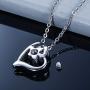 HooAMI Cremation Jewelry for Ashes Butterfly Pendant Memorial Urn Necklace