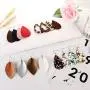 Finrezio 20 Pairs Leather Teardrop Dangle Earrings For Women Petal Leopard Print Leaf Drop Antique Lightweight Earrings Finrezio 20 Pairs Leather Teardrop Dangle Earrings For Women Petal Leopard Print Leaf Drop Antique Lightweight Earrings
