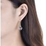 JO WISDOM Women Earrings,925 Sterling Silver Irish Celtic Claddagh Love Heart Drop & Dangle Leverback Earrings with 5A Cubic Zirconia