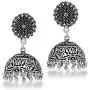 Jaipur Mart Indian Traditional Look Oxidised German Plated Handmade Jhumka Jhumki Earrings Gift For Women