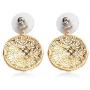 Shop LC Real 18K Yellow Gold Overlay Floral Openwork Filigree Flower Post Dangle Drop Earrings for Women Fashion Prom Jewelry Mothers Day Gifts ION Plated