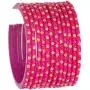 JDZ COLLECTION Indian Glass Bangles Set Indian Costume Bangles Bollywood Glass Bangles Matching Colors Wedding Jewelry Bangles Set for Women,Wedding Bangles for Girls Set of 12
