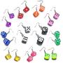 11 Pairs 3D Dice Earrings Funny Weird Earrings Aesthetic Cool Quirky Cute Kawaii Indie Y2k Drop Dangle Earrings Costume for Women Girls Egirl