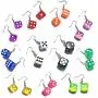 11 Pairs 3D Dice Earrings Funny Weird Earrings Aesthetic Cool Quirky Cute Kawaii Indie Y2k Drop Dangle Earrings Costume for Women Girls Egirl 11 Pairs 3D Dice Earrings Funny Weird Earrings Aesthetic Cool Quirky Cute Kawaii Indie Y2k Drop Dangle Earrings Costume for Women Girls Egirl