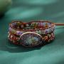 Plumiss Boho Handmade Natural Stone 3 Wrap Bracelet for Women Colection