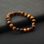 ASGIFT Tiger Eye Bracelet Energy Stone Stretch Bracelet for Men Women Boys Girls