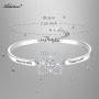 Aihitero Christmas Day Grandma Bracelet Gifts, Always My Nana Forever My Friend Love Bangle, White Gold Plated Fashion Jewelry for Women, Xmas Birthday Anniversary Presents from Granddaughter Grandson