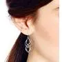 Trendy 3D Spiral .925 Sterling Silver Dangle Earrings Trendy 3D Spiral .925 Sterling Silver Dangle Earrings