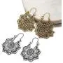 DAMLENG 6 Pairs Boho Vintage Mandala Flower Gypsy Drop Dangle Earrings for Women Girls Statement Retro Tribal National Style Hollow Earrings Set DAMLENG 6 Pairs Boho Vintage Mandala Flower Gypsy Drop Dangle Earrings for Women Girls Statement Retro Tribal National Style Hollow Earrings Set