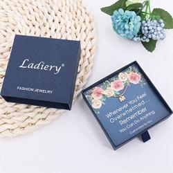 Ladiery Letter Chain Necklace for Women Girls Snake Chain Choker Necklaces Initial Pendant Necklace Dainty Jewelry Gift