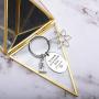 Science Teacher Gift To Teach Is To Touch Lives Forever Keychain Chemistry Science Jewelry Atom Microscope Keychain