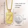 ETEVON Gold Initial Letter Necklace Pendant Chain Bling Alphabet Capital Personalized for Women Men Jewerly Gift for Birthday Girlfriend Boyfriend