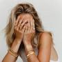 Gold Cuban Chain Bracelet Set & Open Dome Rings Set 14K Gold Plated Cuff Bangles Bracelets for Women Girls (9PCS)