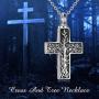 ONEFINITY Sterling Silver Cremation Jewelry - Cross Urn Necklace for Ashes Tree of Life Ash Keepsake Pendant, Women Memorial Bereavement Gifts for Loss of a Loved One