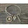 Infinity Collection Teacher Bangle Bracelet- Teacher Jewelry, Teacher Gift, Show Your Teacher Appreciation Thank You Gifts for Teachers