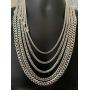 Solid 925 Sterling Silver Miami Cuban Link Chain Or Bracelet - Box Lock Cuban Link 4-10.5mm - Italy Mens Necklace