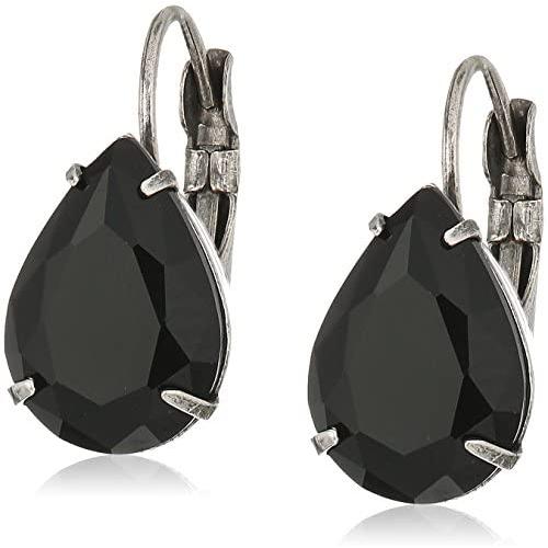 Sorrelli Pear Crystal Drop Earrings