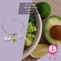 G-Ahora Funny Avocado Jewelry Avocado Keychain Earrings Pendant Bangle Gift for Avocado Girls Avocado Lover Fashion Green Fruit Jewelry