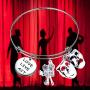 Theater Bracelet Actor Actress Drama Gift Comedy Tragedy Mask Jewelry Theatre Gift