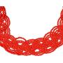 Red Woven Seedbead Collar Necklace by outROAR Gear