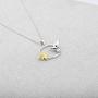 AKTAP Hummingbird Necklace with Flowers Hummingbird Gift Animal Gift for Women Girls