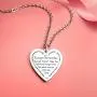 AZNECK Inspirational Heart Necklace Gifts for Girls Personalized Engraved Pendant Friendship Motivational Friend Encouragement Jewelry for Her AZNECK Inspirational Heart Necklace Gifts for Girls Personalized Engraved Pendant Friendship Motivational Friend Encouragement Jewelry for Her