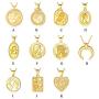 ChicSilver Coin Necklace 18K Gold/Platinum Plated Sterling Silver Vintage Circle Disc Special Coin Dainty Handmade Pendant Necklaces for Women (with Gift Box)