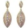 EVER FAITH Womens Bridal Wedding Jewelry Crystal 2 Leaf Art Deco Drop Dangle Pierced Earrings EVER FAITH Womens Bridal Wedding Jewelry Crystal 2 Leaf Art Deco Drop Dangle Pierced Earrings