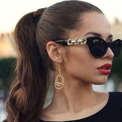 Teardrop Earring Multi Layered in Gold and Silver for Women