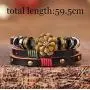 ORAZIO Leather Bracelets for Women Girls Flower Wrap Bracelets ORAZIO Leather Bracelets for Women Girls Flower Wrap Bracelets