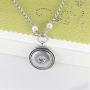 LEGENSTAR Ginger Interchangeable Crystal Pearl Pendant Necklaces with 5 Snap Buttons for Women Silver Jewelry Charms