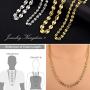 Jewelry Kingdom 1 Curb Link Chain Necklace for Men Women 7MM 11MM 18K Gold High Polish Stainless Steel Coffee Bean Chain 18inches 24inches 30inches