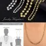 Jewelry Kingdom 1 Curb Link Chain Necklace for Men Women 7MM 11MM 18K Gold High Polish Stainless Steel Coffee Bean Chain 18inches 24inches 30inches