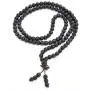 Jovivi 6mm 8mm Natural Lava Rock Stone Healing Gemstone 108 Prayer Beads Tibetan Mala Bracelet Necklace