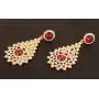Touchstone Indian Bollywood Rhinestone bridal designer jewelry earrings for women Touchstone Indian Bollywood Rhinestone bridal designer jewelry earrings for women