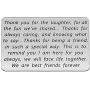 Wallet Insert Card Thank You Gifts We are Best Friends Forever Bestie Gifts Friendship Jewelry BFF Birthday Gifts