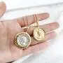 HTSTYLE Gold Coin Necklace Layered Necklace Gold Pendant Double Layered Vintage Necklace Coin Disc Necklace Boho Jewelry for Women HTSTYLE Gold Coin Necklace Layered Necklace Gold Pendant Double Layered Vintage Necklace Coin Disc Necklace Boho Jewelry for Women