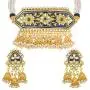 Aheli Indian Traditional Pearl and Kundan Choker Necklace with Earrings Set Bollywood Wedding Party Wear Jewelry for Women Aheli Indian Traditional Pearl and Kundan Choker Necklace with Earrings Set Bollywood Wedding Party Wear Jewelry for Women