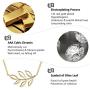 Dainty Olive Leaf Pendant Necklace | Olive Tree Branch Leaf Jewelry for Women Girls