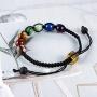 Chakra Bead Bracelets for Women - 8mm 7 Chakra Healing Bracelet with Real Stones Anxiety Meditation Yoga Gemstone Jewelry