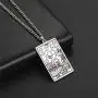 2 Pcs Retro Vintage Stainless Steel Tarot Card Rider Waite Pendant Necklaces Laser Engraved Astrology Divination Magic Amulet Necklaces for Women Mens Teens Friendship Jewelry Gifts 2 Pcs Retro Vintage Stainless Steel Tarot Card Rider Waite Pendant Necklaces Laser Engraved Astrology Divination Magic Amulet Necklaces for Women Mens Teens Friendship Jewelry Gifts