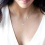 SHERLOVE 14K Gold/Sterling Silver Plated Butterfly Necklace Simple Dainty Pendant Necklace Trendy Jewelry for Women Teen Girls