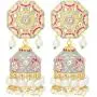 Aheli Unique Wedding Festive Party Wear Flower Enamel Indian Jhumki Faux Stone Studded Drop Dangle Earrings Ethnic Fashion Jewelry for Women Girls Aheli Unique Wedding Festive Party Wear Flower Enamel Indian Jhumki Faux Stone Studded Drop Dangle Earrings Ethnic Fashion Jewelry for Women Girls