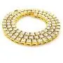 HH Bling Empire Iced Out Fake Diamond Tennis Chain for Men Women in Silver Gold Multicolored 5mm width 16 18 20 22 24 30 Inches HH Bling Empire Iced Out Fake Diamond Tennis Chain for Men Women in Silver Gold Multicolored 5mm width 16 18 20 22 24 30 Inches